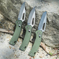 Klein KTO Resurgence Knife, Clip Point Blade, Moss Green Handle - Ace Tool Group - KLEIN