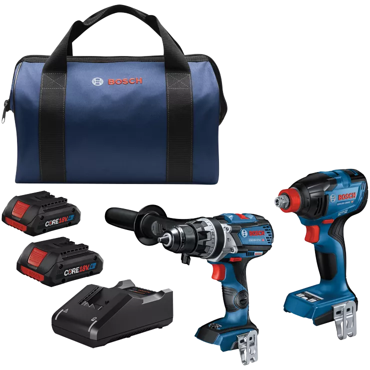 Bosch GXL18V-227B25 Cordless Combo Kits - Ace Tool Group - Bosch