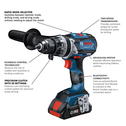 Bosch GXL18V-227B25 Cordless Combo Kits - Ace Tool Group - Bosch