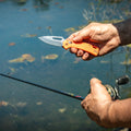 Klein KTO Resurgence Fishing Knife, Drop Point Blade, Orange Handle - Ace Tool Group - KLEIN