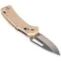 Klein KTO Resurgence Knife, Drop Point Blade, Sand Handle - Ace Tool Group - KLEIN