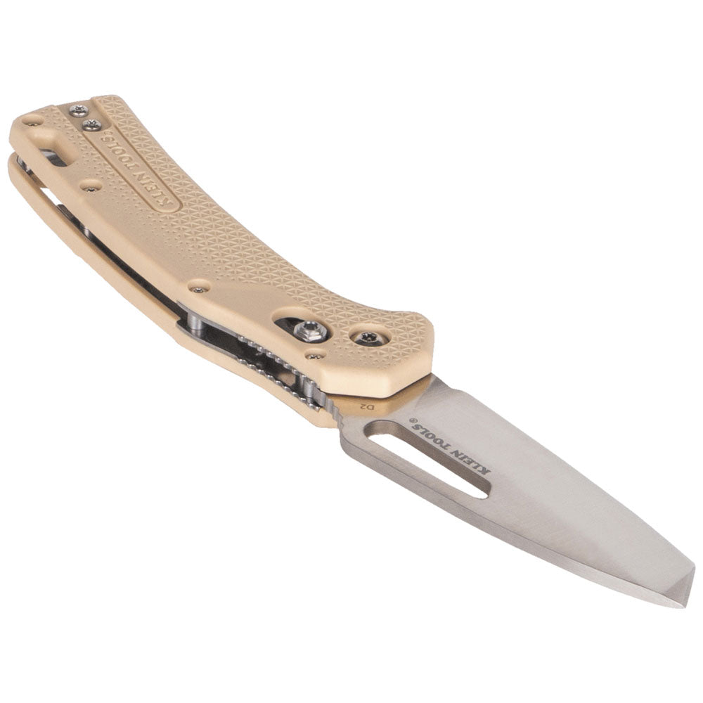 Klein KTO Resurgence Knife, Tanto Blade, Sand Handle - Ace Tool Group - KLEIN