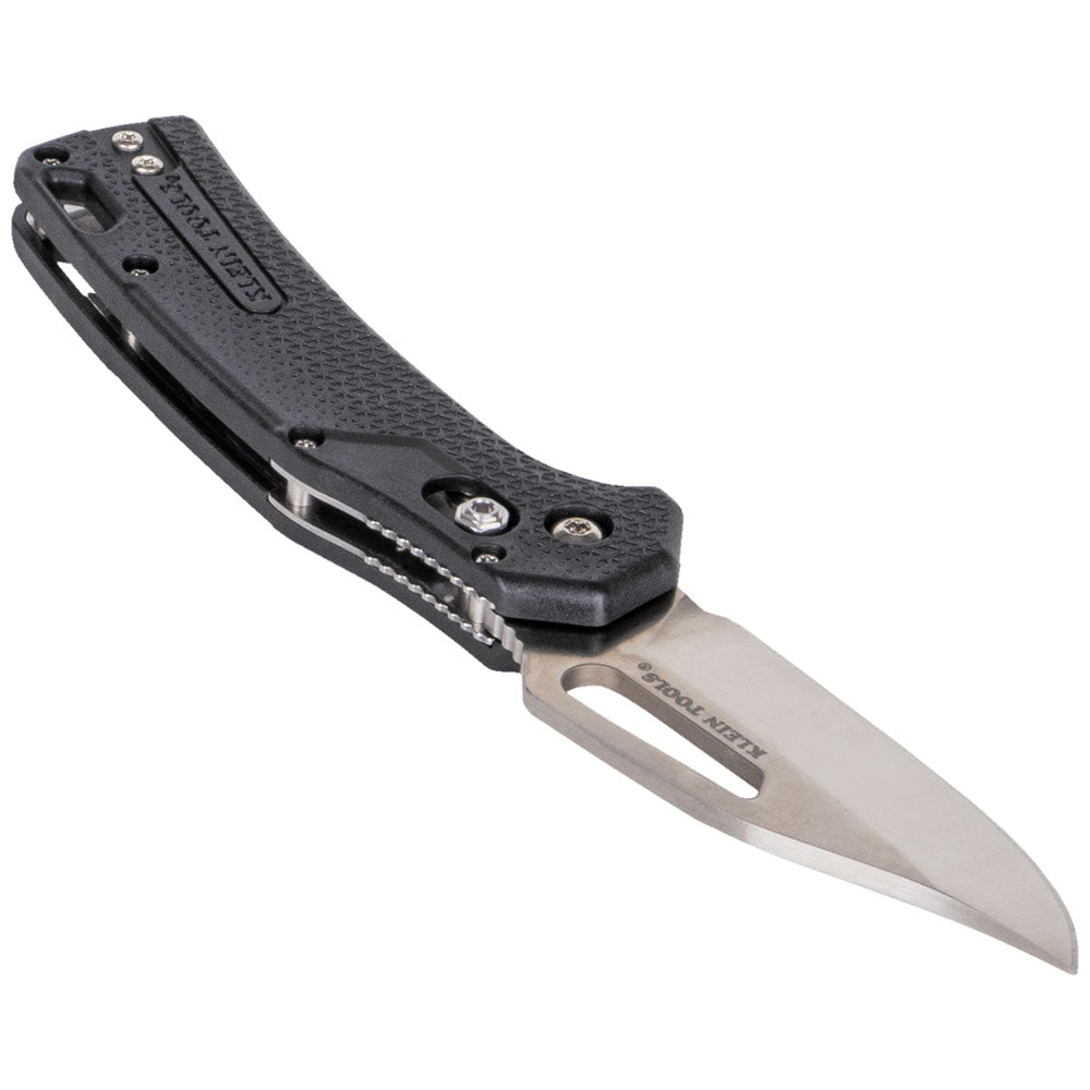 Klein KTO Resurgence Knife, Clip Point Blade, Black Handle - Ace Tool Group - KLEIN