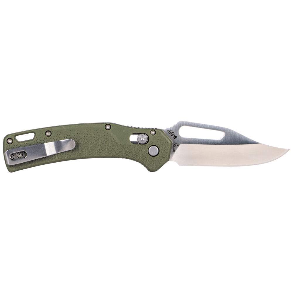 Klein KTO Resurgence Knife, Clip Point Blade, Moss Green Handle - Ace Tool Group - KLEIN