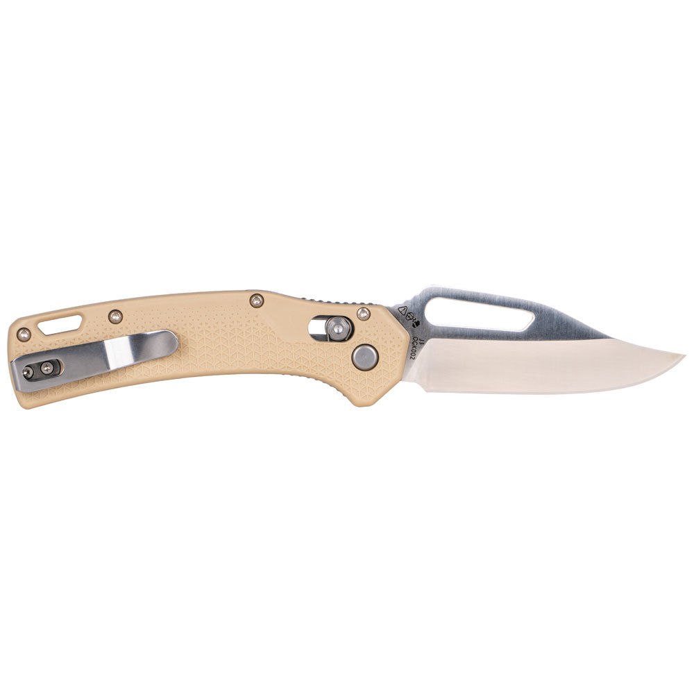 Klein KTO Resurgence Knife,Clip Point Blade, Sand Handle - Ace Tool Group - KLEIN