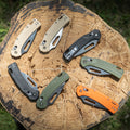 KleinKTO Resurgence Knife, Drop Point Blade, Moss Green Handle - Ace Tool Group - KLEIN