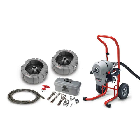 RIDGID 23712 Sectional Drain Cleaning Machine with A-1 Mitt, A-12 Pin Key - Ace Tool Group - Ridgid