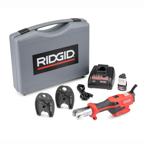 RIDGID 72543 RP 115 Mini Press Tool Battery Kit with 1/2 in. to 3/4 in. PureFlow Mini Jaws - Ace Tool Group - Ridgid