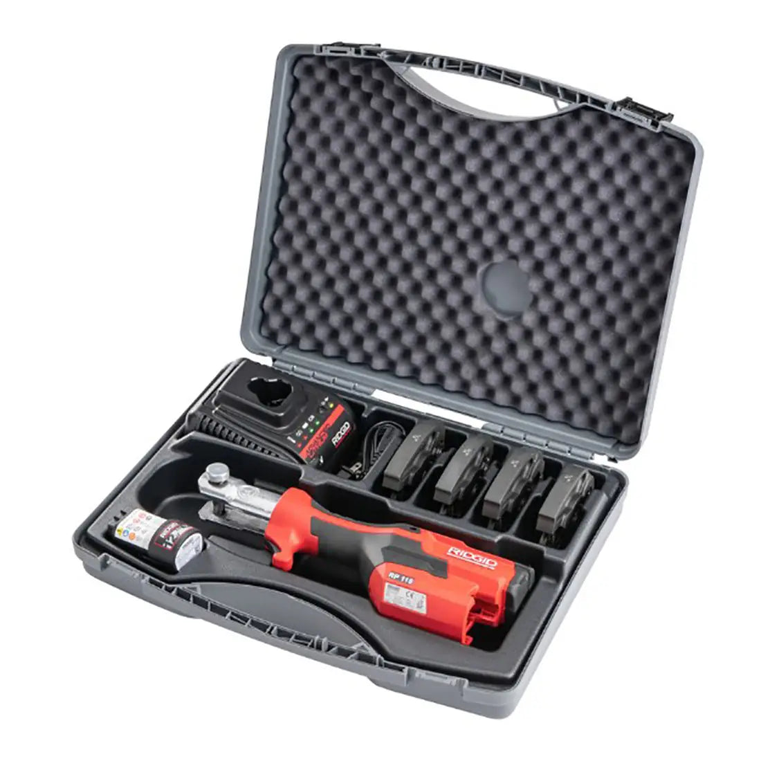 Ridgid 72558 RP 115 Battery Kit with ProPress & PureFlow Jaws (1/2  3/4) - Ace Tool Group - Ridgid