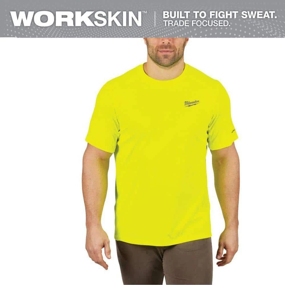 Milwaukee 414HV-L WORKSKIN LIGHT SS SHIRT - HI-VIS L - Ace Tool Group - Milwaukee