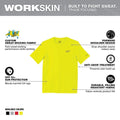 Milwaukee 414HV-L WORKSKIN LIGHT SS SHIRT - HI-VIS L - Ace Tool Group - Milwaukee