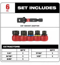 Milwaukee 48-32-8000 SHOCKWAVE BOLT EXTRACTOR SET - Ace Tool Group - Milwaukee