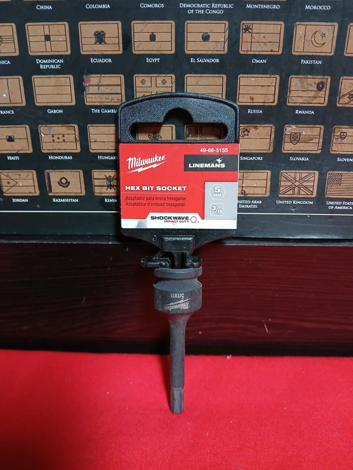 Milwaukee 49-66-5155 Shockwave Lineman's 3/8" Drive 5mm Hex Bit Socket - Ace Tool Group - Milwaukee