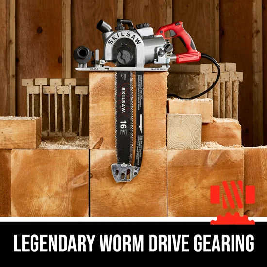 SKIL SPT55-11 16 Worm Drive Carpentry Chainsaw - Ace Tool Group - Skil
