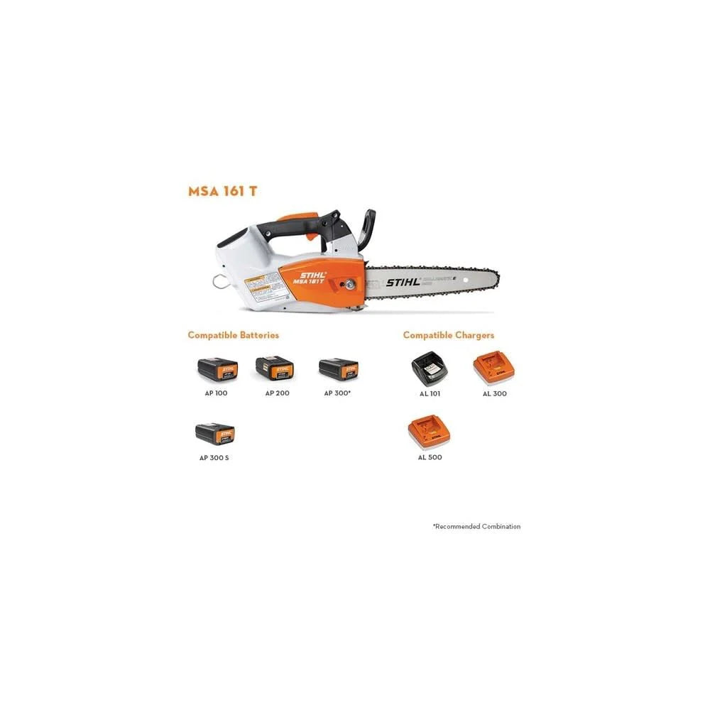 Stihl 1252-200-0048 MSA 161 T 12 Inch Bar Lithium-Ion Battery-Powered Top Handle Chainsaw (Bare Tool) - Ace Tool Group - Stihl