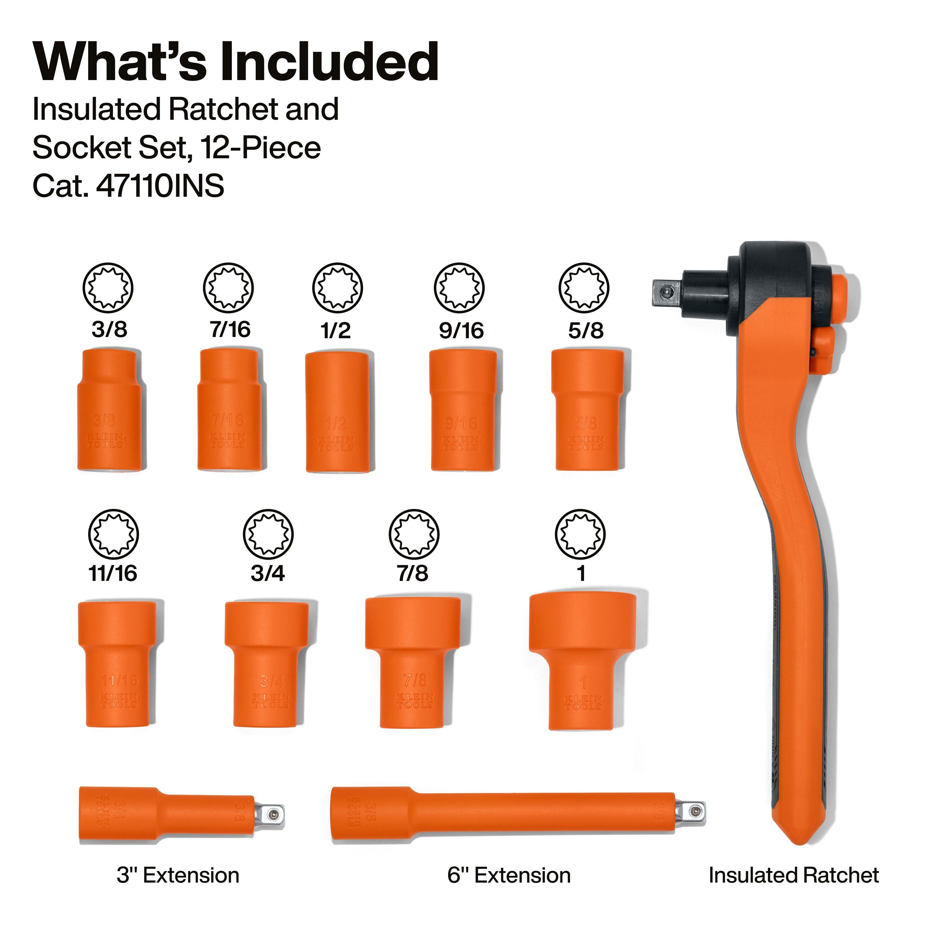 Klein UTINSKIT Power Utility Insulated Tool Set - Ace Tool Group - Klein