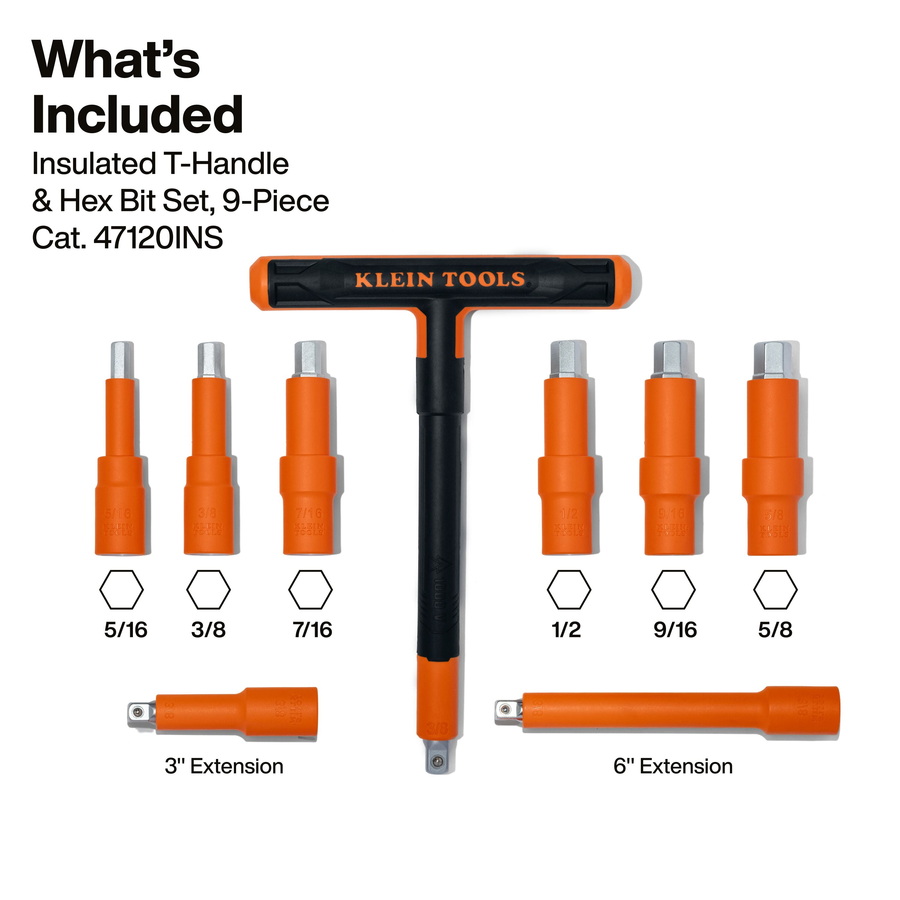 Klein UTINSKIT Power Utility Insulated Tool Set - Ace Tool Group - Klein