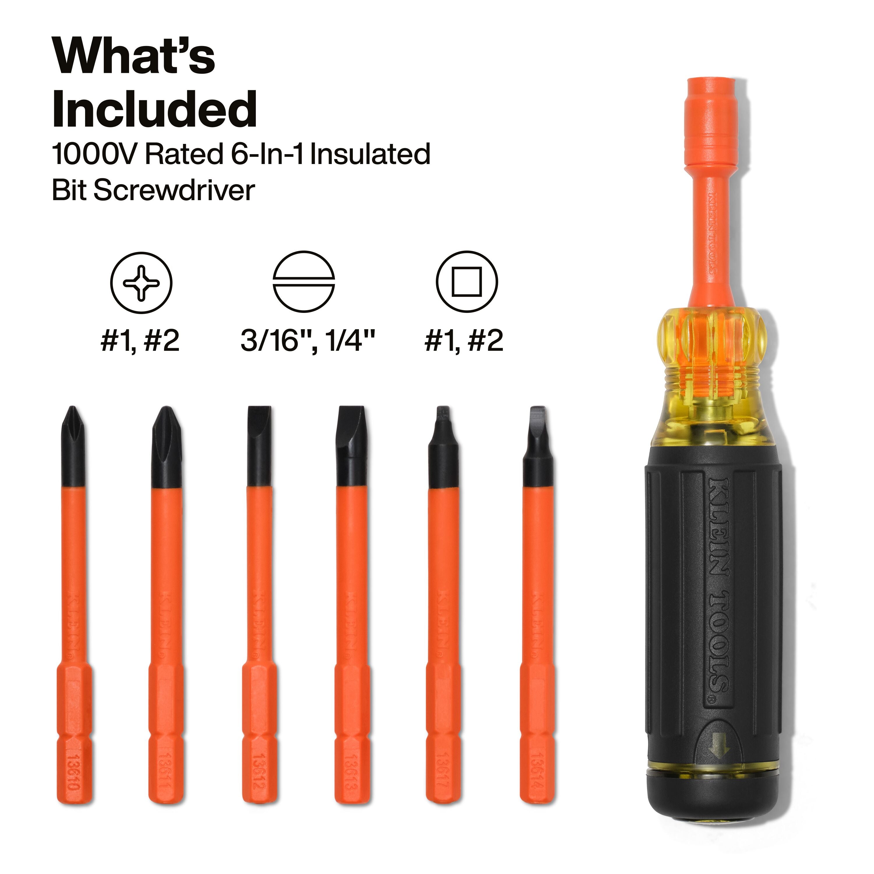 Klein UTINSKIT Power Utility Insulated Tool Set - Ace Tool Group - Klein