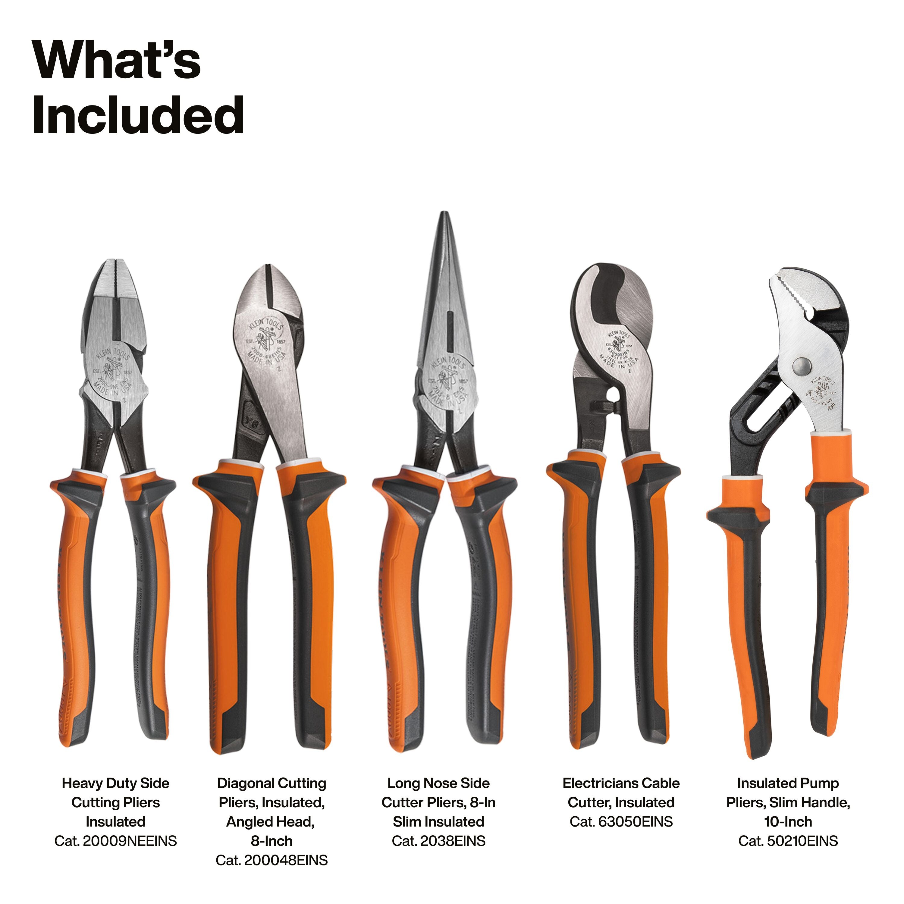 Klein UTINSKIT Power Utility Insulated Tool Set - Ace Tool Group - Klein