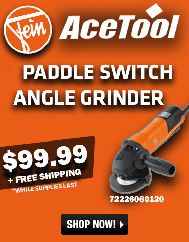 New LOW pricing on FEIN Paddle Switch Angle Grinder