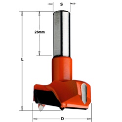 35mm Diameter Right-Hand Rotation 1-3/8-Inch 10x26mm Shank CMT 317.350.11 Hinge Boring Bit