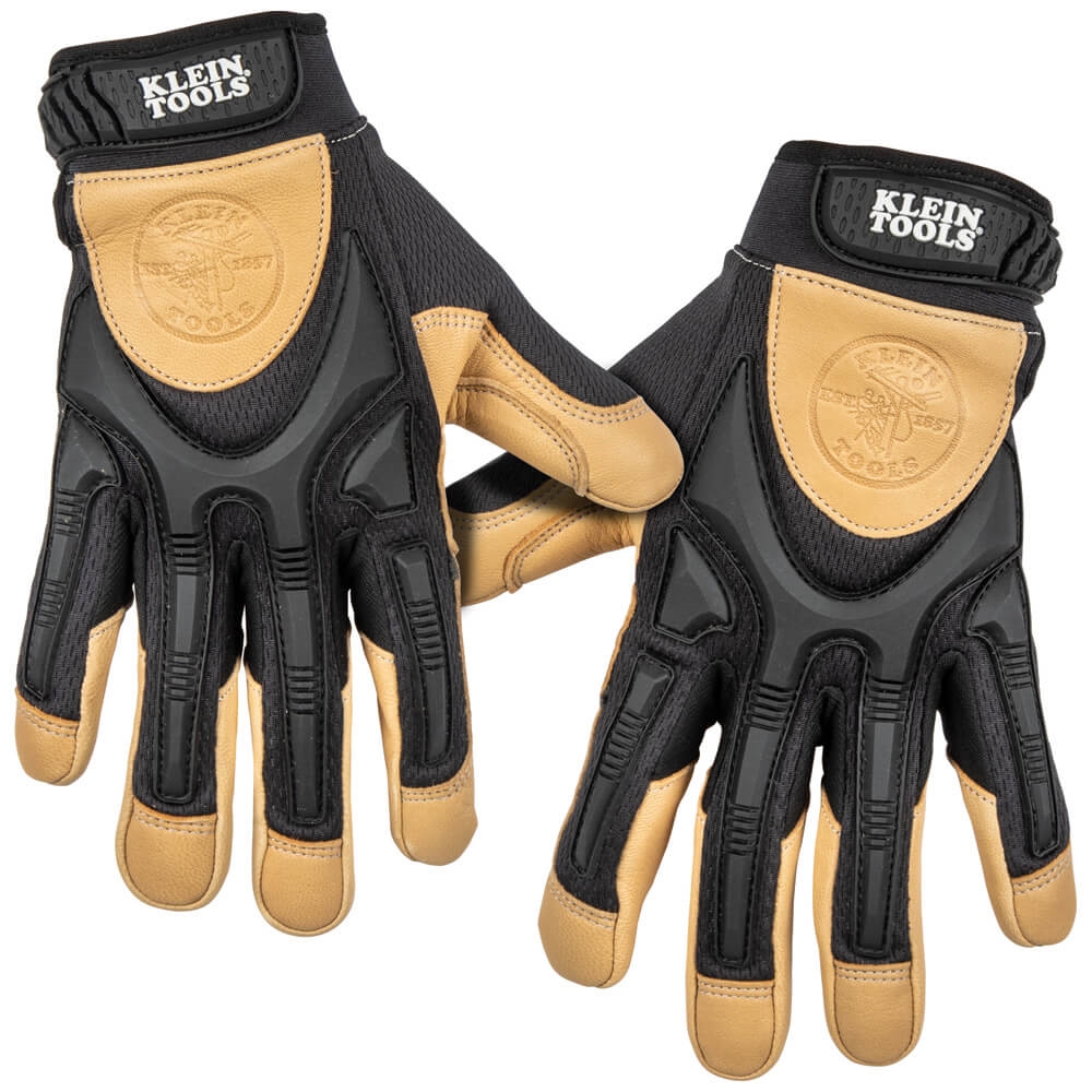 Klein Tools 60673 Knit Dipped Gloves, Cut Level A1, Touchscreen, X-Large, 1-Pair